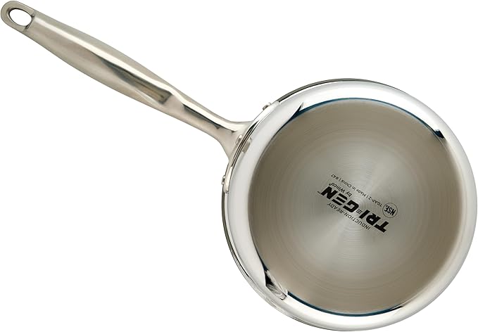 WINCO Tri-Ply Sauce Pan, 1-1-2-quart, Silver