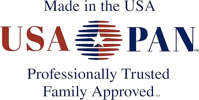 USA Pan Bakeware Aluminzed Steel 5-Piece Set Half, Cookie Sheet, Loaf, Square, Round Cake Pan