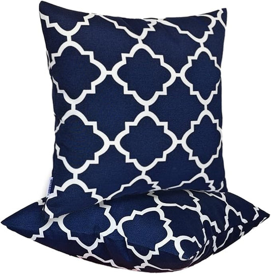 JMGBird Outdoor Pillows, Water Resistance Throw Pillows with Inserts,18x18 Inch,Pack of 2