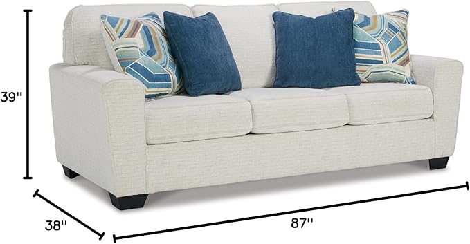 Signature Design by Ashley Cashton Casual Sofa for Living Room, White