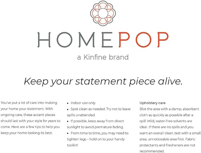 Homepop Home Decor Button Tufted Woven Round Storage Ottoman Large