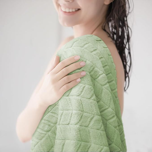 Ultra Soft & Stylish 700 GSM Luxury Hand Towel Set (6 Pieces - 30 x 16 in.) - 100% Zero-Twist, Long-Staple Cotton - Remarkably Absorbent (Eucalyptus Green)