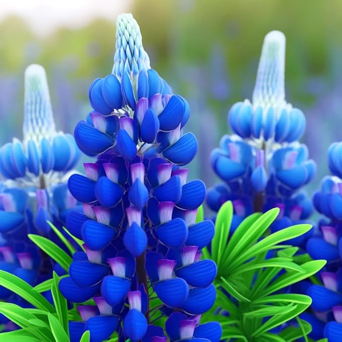 Seeds Blue Lupine King Canute Giant Tall Perennial Flowers Non GMO