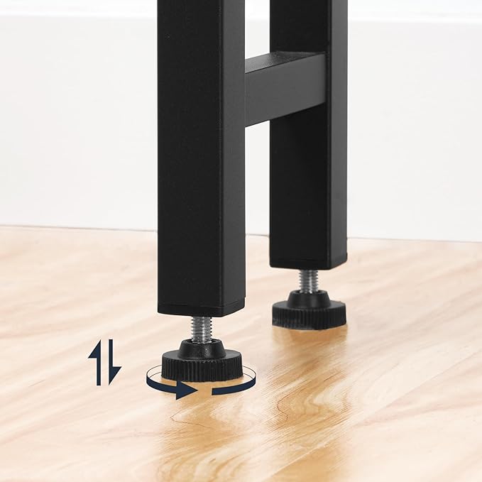 HOOBRO Headboard Twin Size, Headboard with 2 Outlets and 4 USB Ports, Adjustable Height, Storage Rack, Sturdy and Stable, Easy Assembly, Rustic Brown and Black