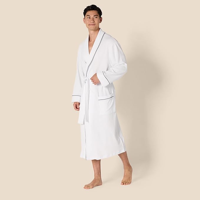 Amazon Essentials Men's Lightweight Waffle Bathrobe (Available in Big & Tall)