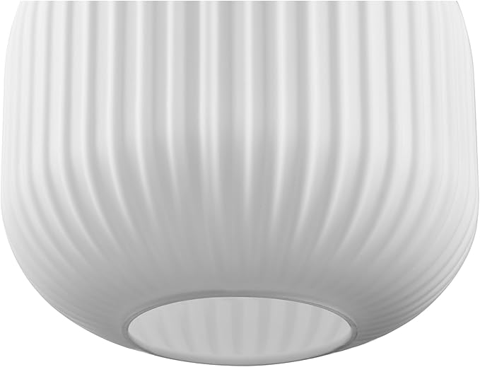 GLOBE Electric 66000079 1-Light Flush Mount Ceiling Fixture, Matte Brass, Frosted Ribbed Glass Shade, Kitchen Island Lighting, Dining Room Fixture, Modern Home Decor for Living Room