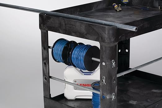 Rubbermaid Commercial Products BRUTE Heavy Duty 2-Shelf Utility/Service Cart, Medium, Lipped Shelves, Ergonomic Handle, 750 lb Capacity, Black, for Warehouse/Garage/Cleaning/Office