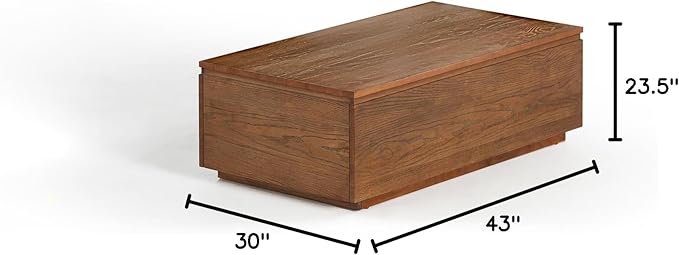 Transformer Table Lift Top Coffee Table with Storage, Modern Coffee Table for Living Room, Home Office & Dining, Space-Saving Small Coffee Desk with Panel Hidden Storage for Transformer Dining Table