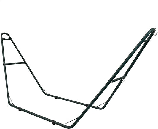 Sunnydaze Universal Double Hammock Stand Only - 550-Pound Capacity - Heavy-Duty Hammock Stand for Outside - Fits 9 to 14 Foot Hammocks - Green