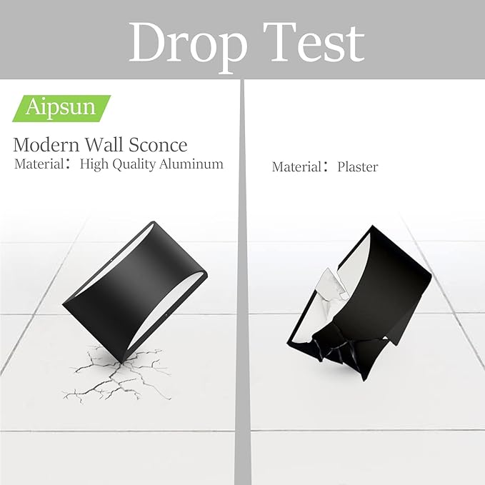 Aipsun Black Modern LED Wall Sconce Hardwired Indoor Wall Lights Set of 2 Up and Down Wall Mount Light for Living Room Bedroom Hallway Corridor Conservatory Warm White 3000K(with G9 Bulbs)