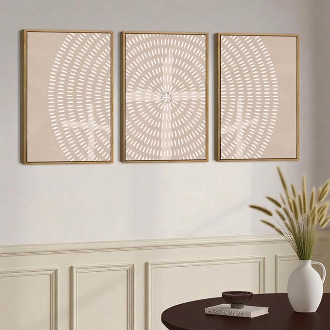 Framed Jesus Wall Art Jesus Feeds The 5000 Canvas Wall Art Christian Paintings Neutral Painting Artwork for Living Room Bedroom Office 16x24 Inch Set of 3