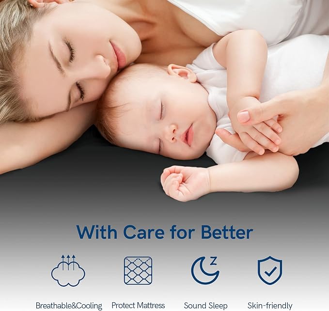 ELEMUSE Twin Black Mattress Topper for Back Pain, Extra Thick Mattress Pad Cover, Plush Soft Pillowtop with Elastic Deep Pocket, Overfilled Down Alternative Filling