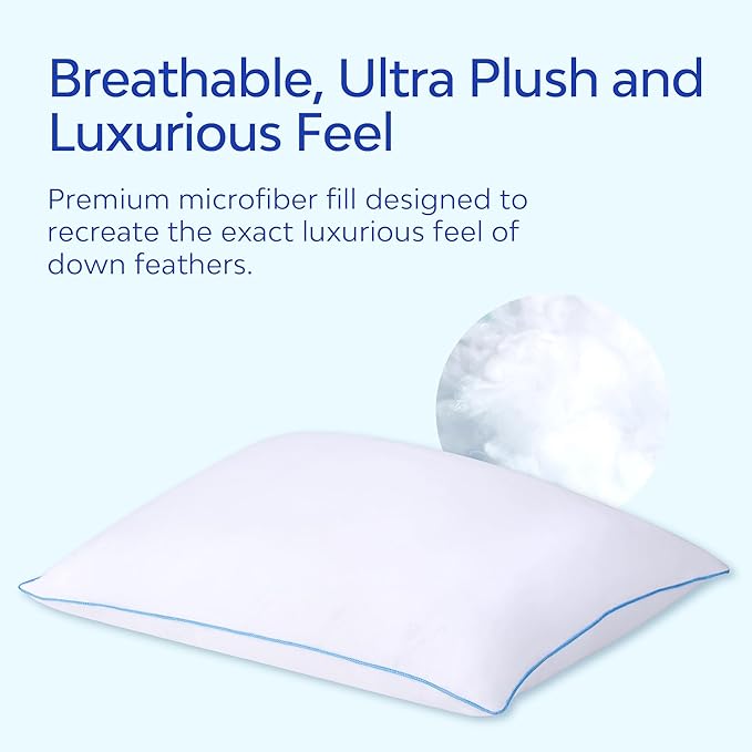 Elite Down Alt. Fiber Pillow - Bed Pillow (7 Pillows)