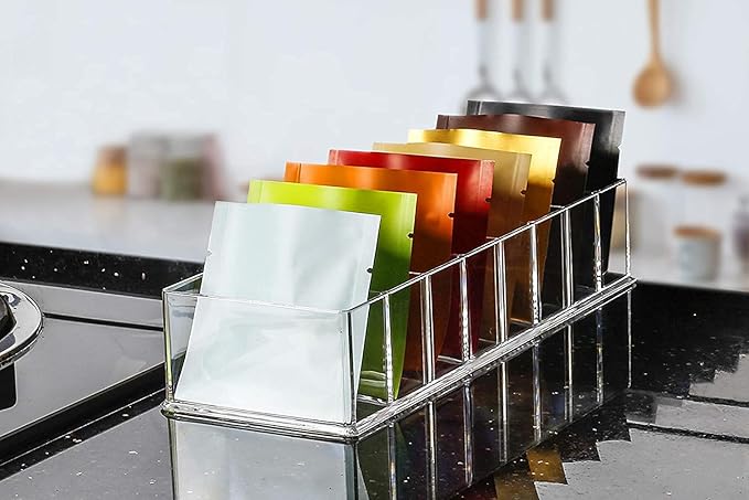 2 Pack Detachable Makeup Organizer, 8 Compartments Acrylic Cosmetic Storage Jewelry Display Boxes, Clear Drawer Organizers Case for Dresser Vanity Bathroom Kitchen