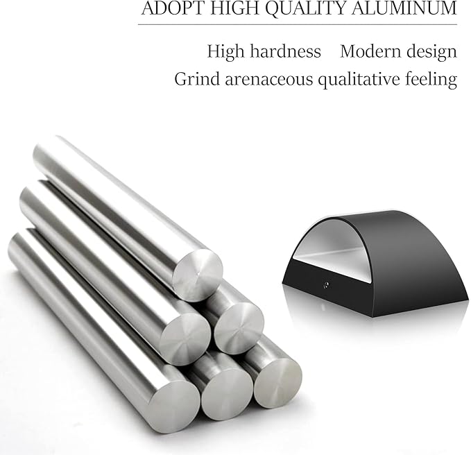 Aipsun Indoor Black Modern LED Wall Sconce Interior Wall Lights Set of 2 Hardwired Up and Down Wall Mount Light for Living Room Bedroom Hallway Corridor Cool White 6000K(with G9 Bulbs)