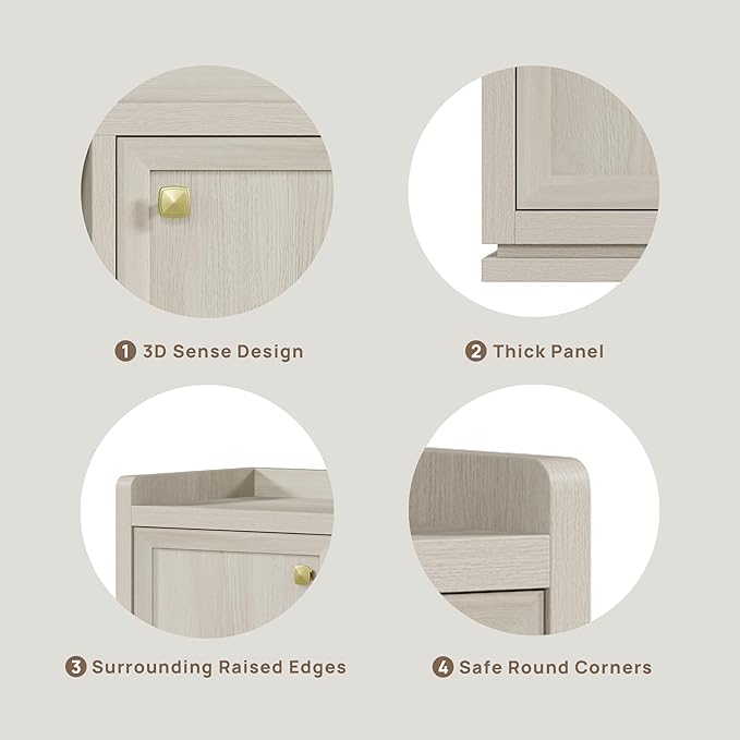 SICOTAS TV Stand Entertainment Center - 67" TV Console for Living Room Modern TV Stand for Bedroom, Media Console with Shelf and Cabinet, Entertainment Stand for TVs up to 65 75 Inch(Grey White Oak)