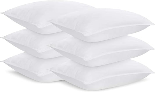 Utopia Bedding Bed Pillows for Hotel Quality Sleeping Pillows, Cooling and Supportive Pillows for Side, Back and Stomach Sleepers (White, King (Pack of 6))