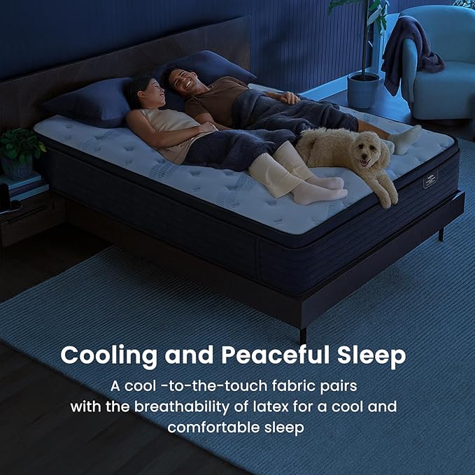 Queen Mattress 14 Inch - Firm Feel 7-Zone Hybrid Mattresses Extra Lumbar & Hip Support, Deep Sleep Pain Relief Contouring Bed in a Box, Fiberglass-Free, CertiPUR-US Certified,100-Night Trial