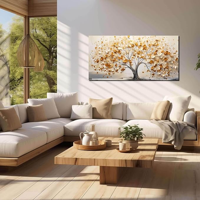 Rxrpexjke Tree of Life Pictures for Living Room Canvas Wall Art Large Artwork Canvas Wall Decor Ready to Hang Artwork Print with Frame Modern Wall Art Decorative Painting Size 20x40