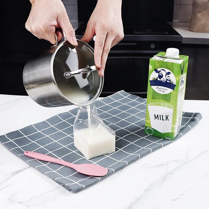 Stainless Steel Saucepan with Glass Lid, Multipurpose 1.5 Quart Sauce pan Sauce Pot with Straining Cover & Pour Spouts for Boiling Milk, Sauce, Gravies, Pasta, Noodles