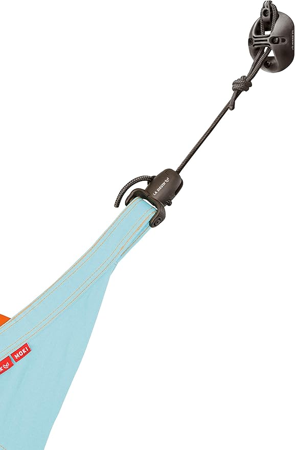 LA SIESTA XXL Moki Hammock for Family & Kids, Indoor/Outdoor Play, Easy-to-Clean Materials, Super Soft Cotton, Ages 3+, Max 355 Lbs, Dolphy