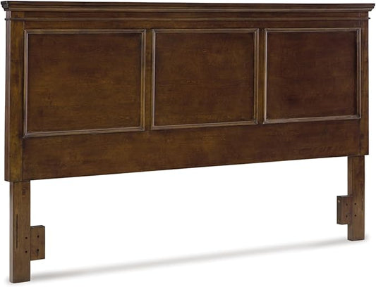 Signature Design by Ashley Danabrin Farmhouse Panel Headboard, King/California King, Dark Brown