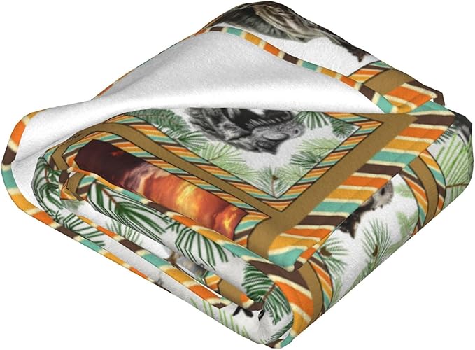 Wsradto Dinosaur Blanket Dino Throw Blanket Fleece Flannel Bedding Dinosaurs Gifts for Men Boys Lovers Adults Stuff Plush for Couch Sofa Bed Room Decor 60"X80"