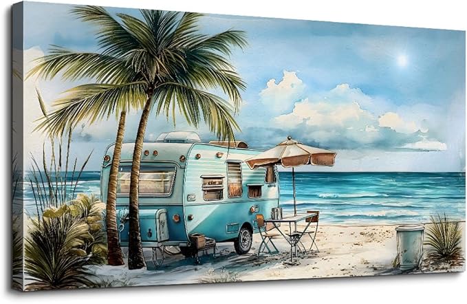 PHAOHUAXM Large Wall Decor For Office Framed Wall Art For Living Room Modern Bedroom Wall Decor Beach And Ocean Landscape Canvas Prints Wall Paintings Seascape Pictures Artwork Home Decor 30"X60"