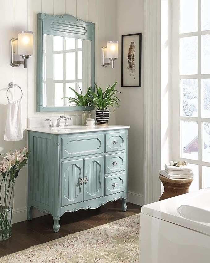 Sconces Wall Lighting Set of Two Bathrooom Vanity Light Brushed Nickel 2 Pack Modern Wall Light Fixtures with Frosted Glass Shade for Porch Bedroom Hallway