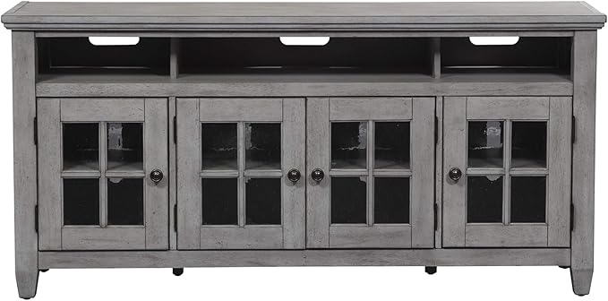 Liberty Furniture Industries Heartland Entertainment TV Stand, Antique White