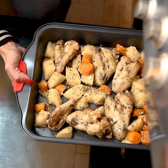 Baking Pan Set, 39 Piece Premium Baking Set, Nonstick Bakeware Sets BPA Free, Cookie Sheets for Baking Nonstick Set, Steel Baking Sheets for Oven with Muffin Pan, Cake Pan & Black Kitchen Utensils