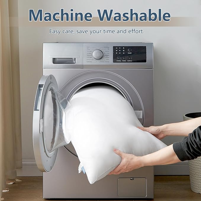 CozyLux Pillows King Size Set of 4, Hotel Quality Bed Pillows for Sleeping 4 Pack, Cooling Pillows for Side Back and Stomach Sleepers, Down Alternative Luxury Soft Supportive Fluffy Pillows (18x28)