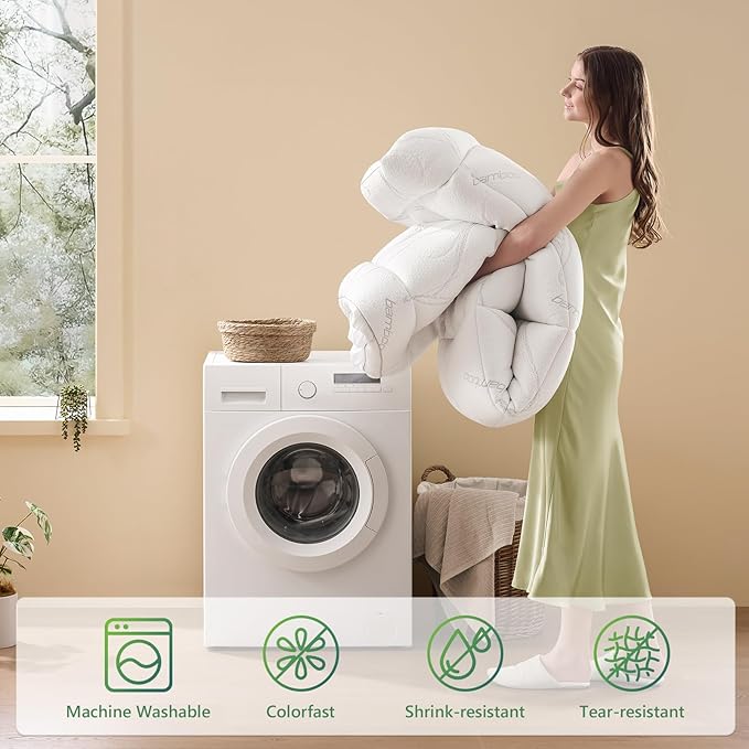 Full Mattress Topper - Memory Foam Mattress Topper Full Size, Dual Layer 4 Inch Mattres Pad with 2 Inch Gel Memory Foam, Deep Pocket Cooling Bed for Back Pain Relief