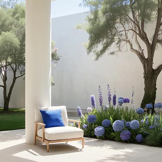 Outdoor/Indoor Throw Pillows, Pack of 2 Waterproof Decorative Throw Pillows with Inserts, 18”x18” Square Pillows for Bed, Couch, Sofa and Patio Furniture