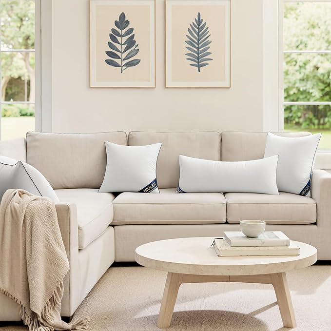 MIULEE 14x36 Pillow Insert Throw Pillow Premium Down Alternative Lumbar Decorative Insert Stuffer for Sofa, Couch