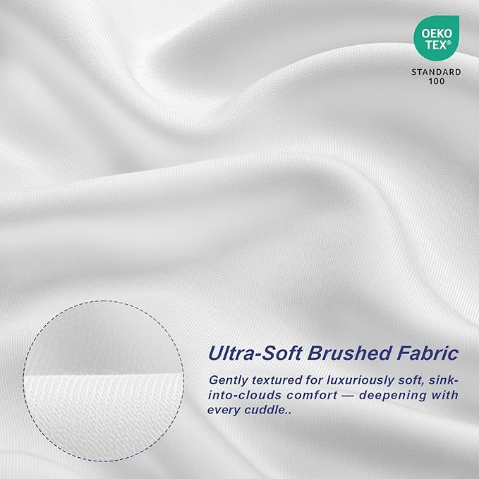 18 x 18 Pillow Insert Set of 2, Machine Washable Soft Fluffy Hypoallergenic Virgin Polyester Premium Throw Pillow Stuffer, Decorative Cushion for Bed, Couch, Sofa - White