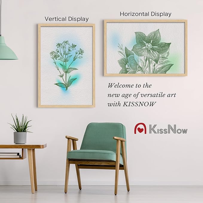 24x36 Poster Frame 4 Pack, Natural Oak Wood, Wall Gallery Picture Frame