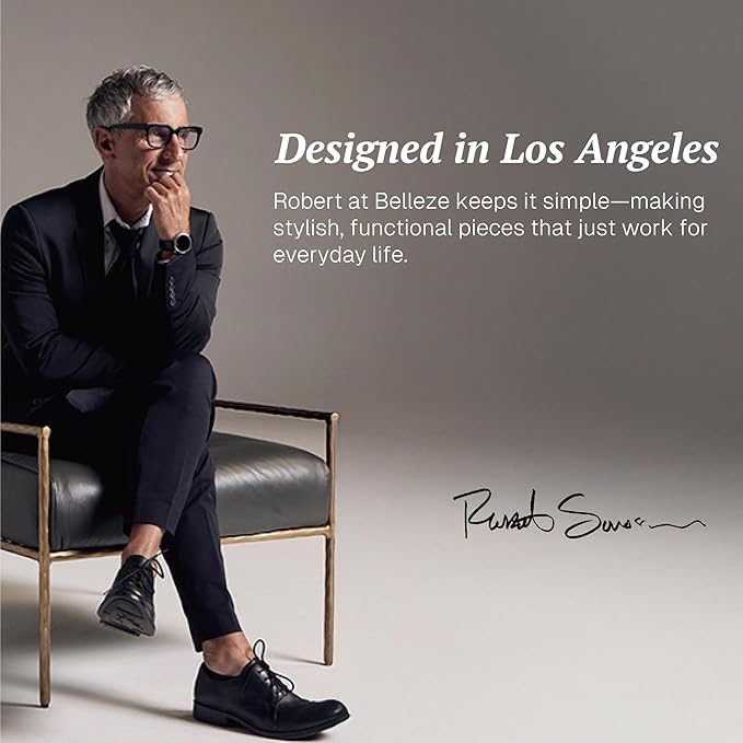 BELLEZE 3-Piece Arched TV Stand Entertainment Center with Storage, Mid Century Modern 2-Piece 72″ Tall Storage Cabinets and 65″ Fluted TV Console for Living Room (Camel)