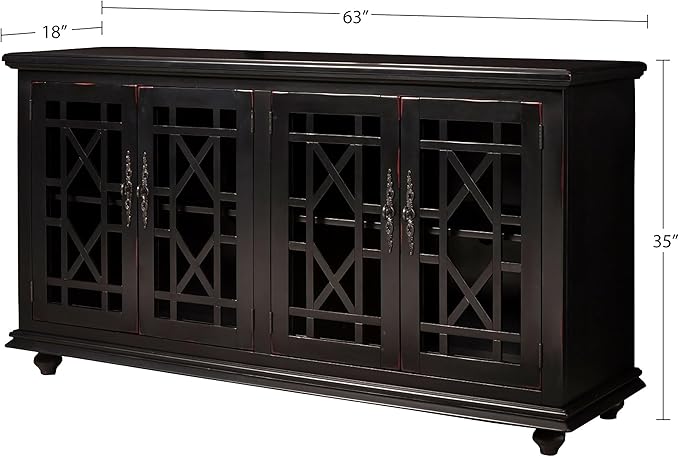 Martin Svensson Home Cassandra 63" TV Stand, Antique Black
