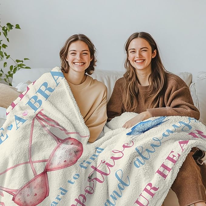 Friends Blanket Gifts for Women, Birthday Gifts for Women, Friendship Gifts for Bestie BBF, Funny Throw Blanket for Friends Female, Best Friend Blankets 50"x60"