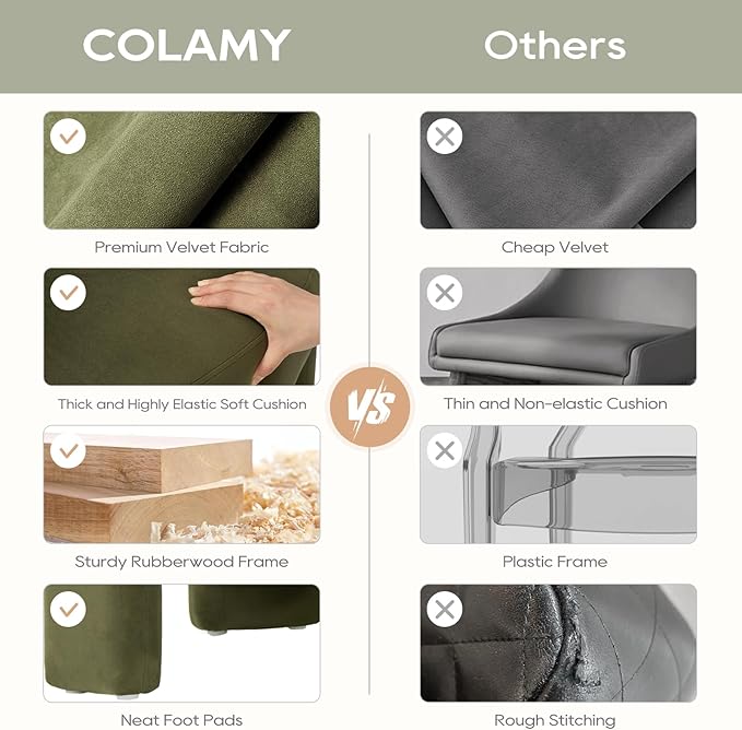 COLAMY Modern Velvet Accent Chair, Upholstered Barrel Chair, Comfy Side Arm Chair with 3 Legs for Living Room, Bedroom, Reading, Green