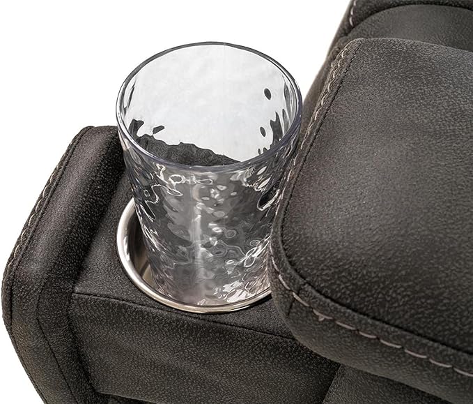 VivaLift! Radiance Power Recliner Lift Chair by PrideMobility, with 3 Heat Pads Heat System (Canyon Steel, Medium with Curbside Delivery)