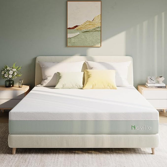 Novilla Mattress XL Twin Size,12 Inch Gel Memory Foam Mattress in a Box for Cool Night & Motion Isolation,Medium Firm Feel, Bliss