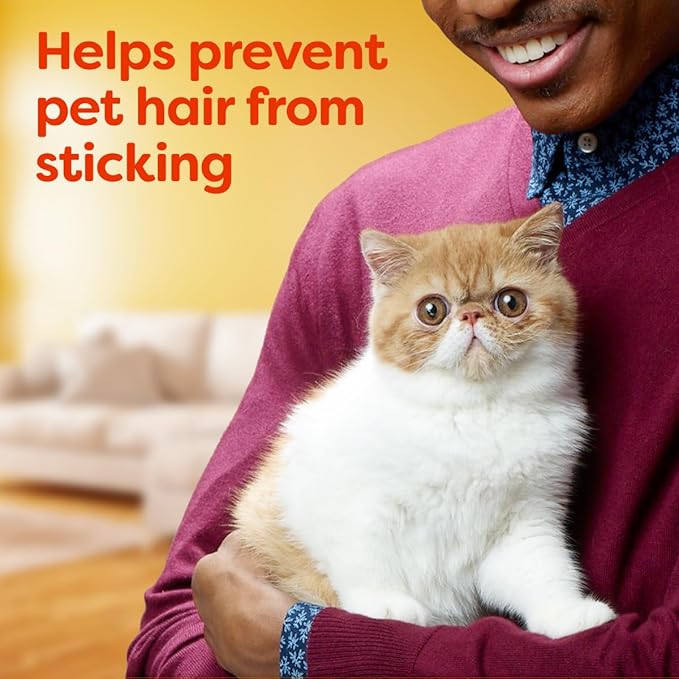 Bounce Pet Hair and Lint Guard Fabric Softener Dryer Sheets | Fresh Scent | 3X Pet Hair Fighters | Mega Sheets | 180 Count, Pack of 3