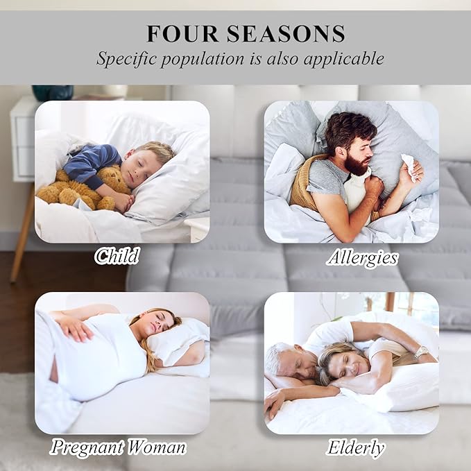 Cooling Mattress Pad Cover (Twin - Grey), Topped with 100% Cotton Cover and Mesh Shell Underlay, Snow Fiber Filled, Soft, Temperature Regulated, Premium Mattress Protector, Machine Washable