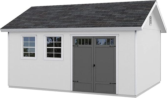 Handy Home Products Scarsdale 12x16 Do-it-Yourself Wooden Storage Shed with Floor Kit- Does not Include Paint or Roofing Shingles