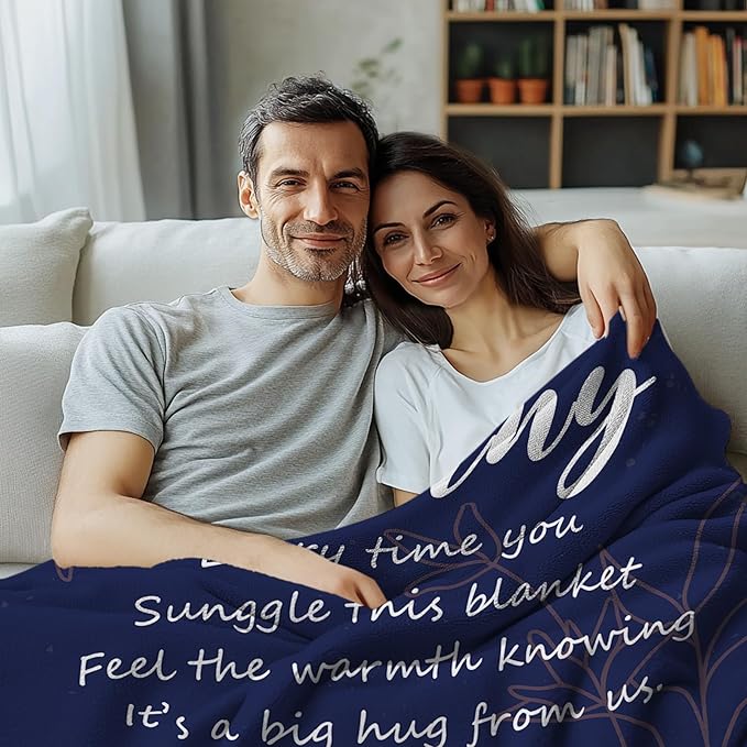 Nanny Gifts from Grandchildren, Birthday Gifts for Nanny Blanket, Flannel Grandma Blanket for Sofa Couch Room, We Love You Blanket 50" x 60"