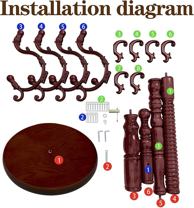 Standing Coat Rack Coat Tree Freestanding Wooden Coat Rack Modern Coat Racks Office Coat Stand for Hat Purse Corner Entryway (black red)