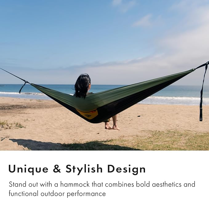 Suparpine I Hammock for Camping with Straps Included (Moss, Single)