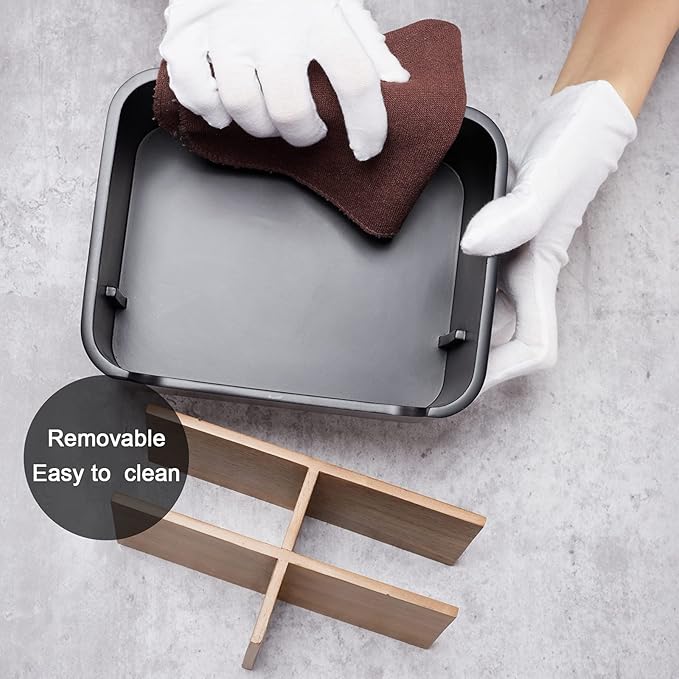 Stylish Desk Organizers and Remote Control Holders in Black, Pen Phone Holder Organizer, Multi-Purpose Caddy Storage Accessories for Office Desktop Coffee Table Bedside Nightstand